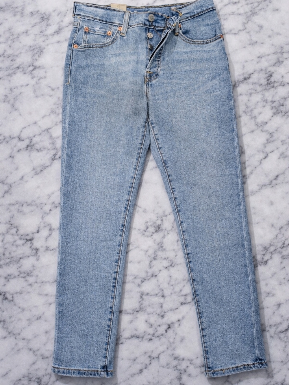 Levi’s 501 Original Fit Jeans Kids Size 12 Light Wash Denim